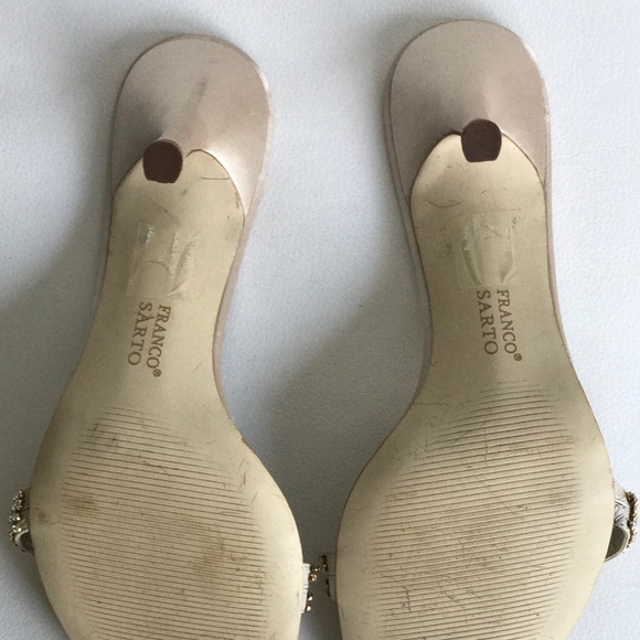 {Franco Sarto} - Embellished Gold Slides - Picture 5 of 7